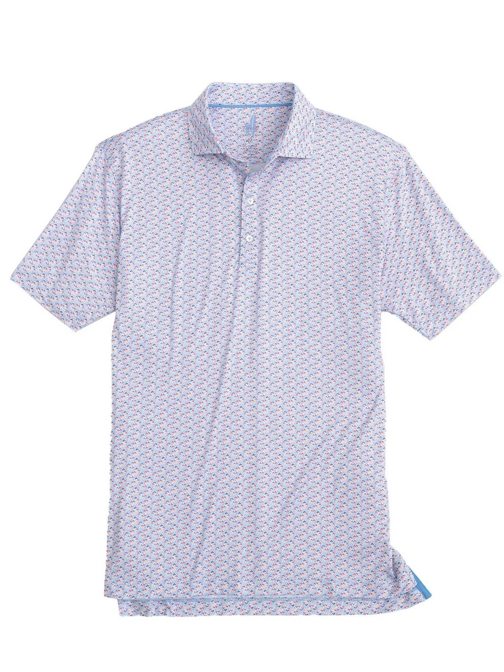 Johnnie-O Featherweight Patterned Golf Polo (M)